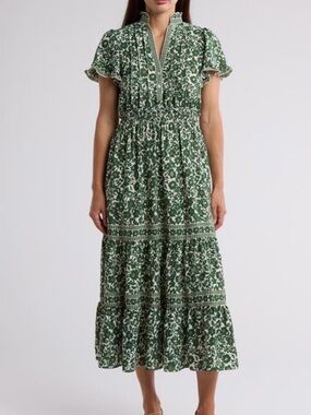 max studio london dress green MAX STUDIO LONDON Dress Womens L Dark Green